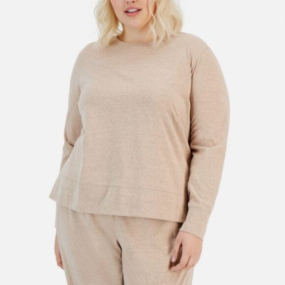 Ideology Tops - Ideology Casual Choco Malt Long Sleeve Top Size 2X